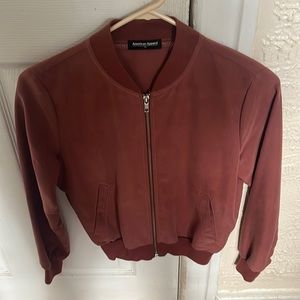 American Apparel -Mauve Spring/Summer bomber jacket